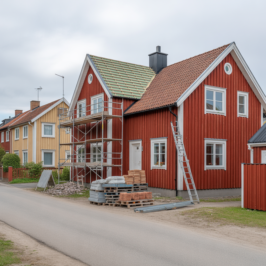 kostnad for takomlaggning 2025 material arbete rot avdrag