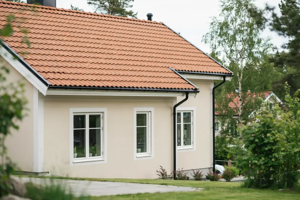 byte av underlagspapp och l kt p tegeltak i storvreten tumba