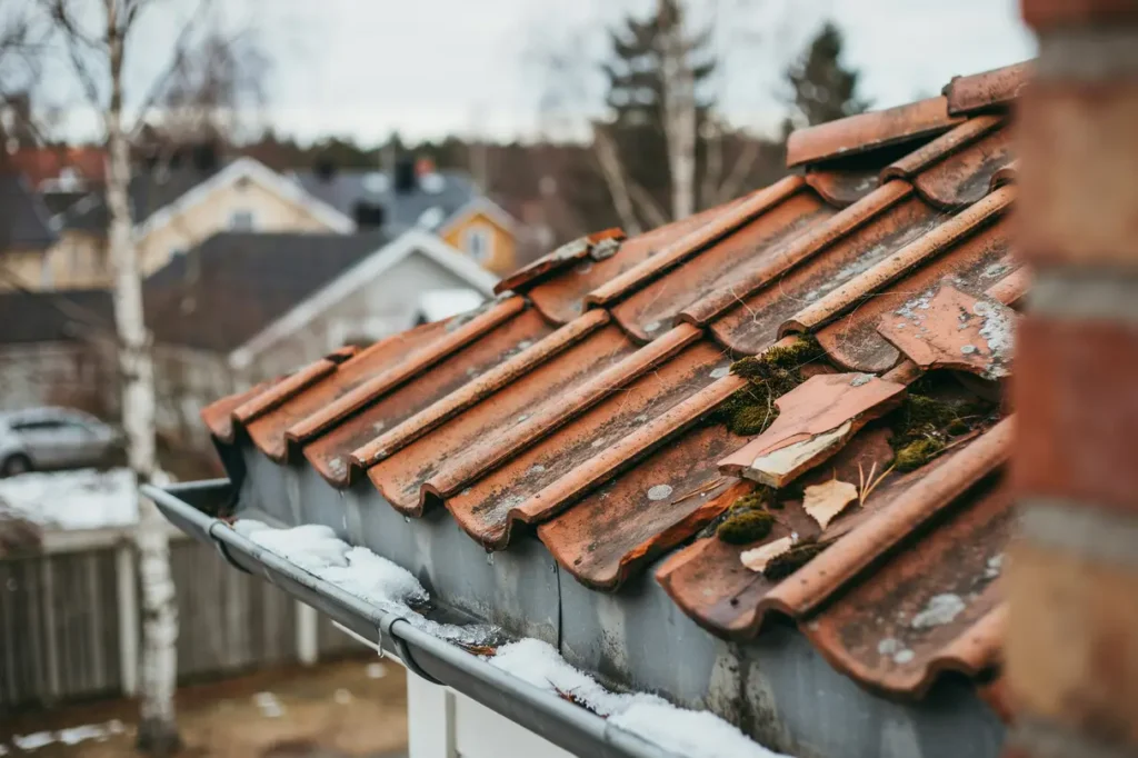 s uppt cker du frostspr ngda takpannor efter vintern tecken risker och r tt tg rd